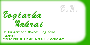 boglarka makrai business card