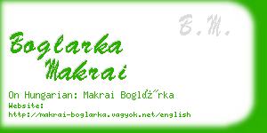 boglarka makrai business card